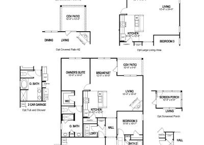 Acadia Floor Plan - Calabash Lakes